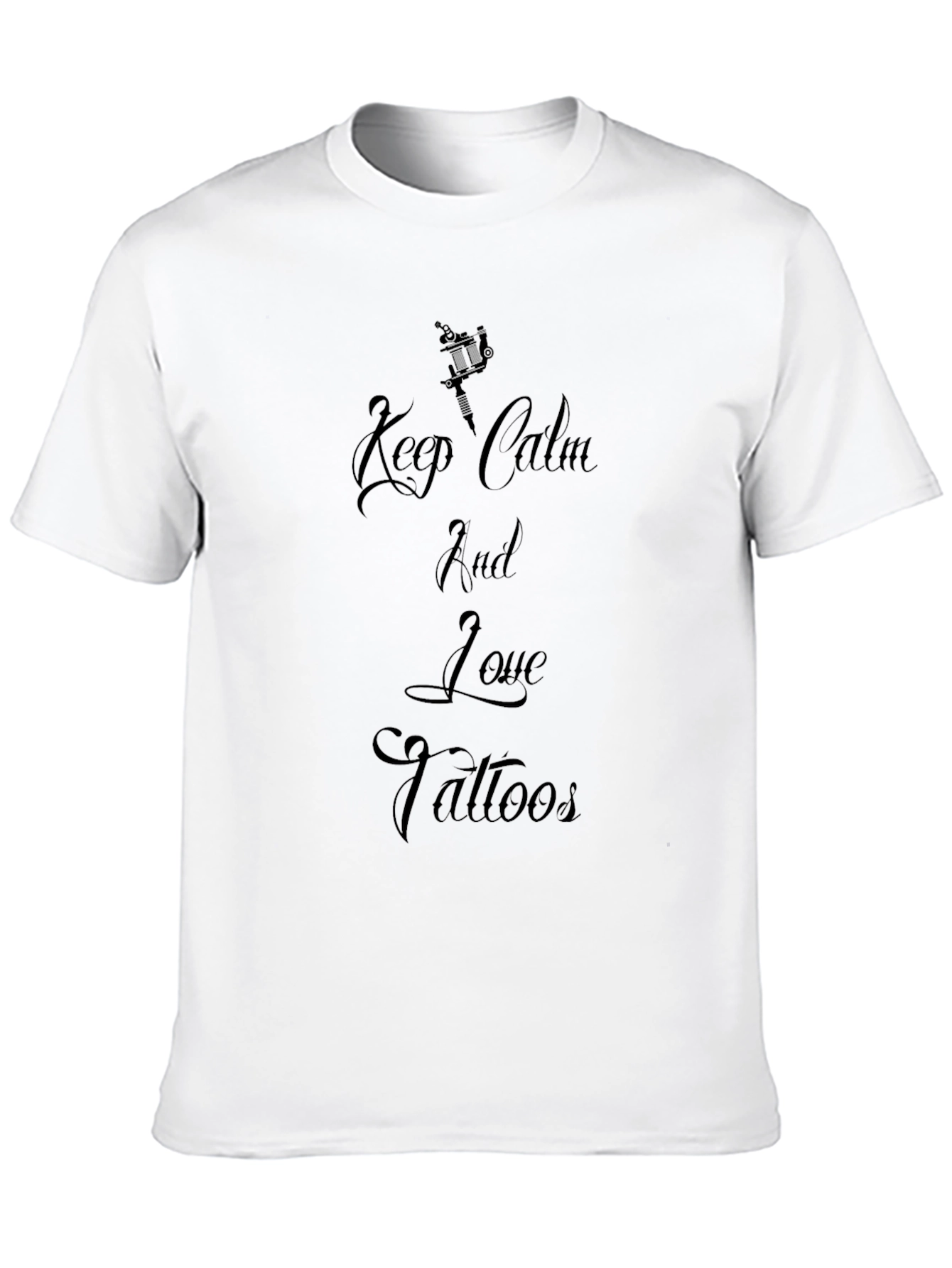 Keep Calm and Love Tattoos Black T-Shirt