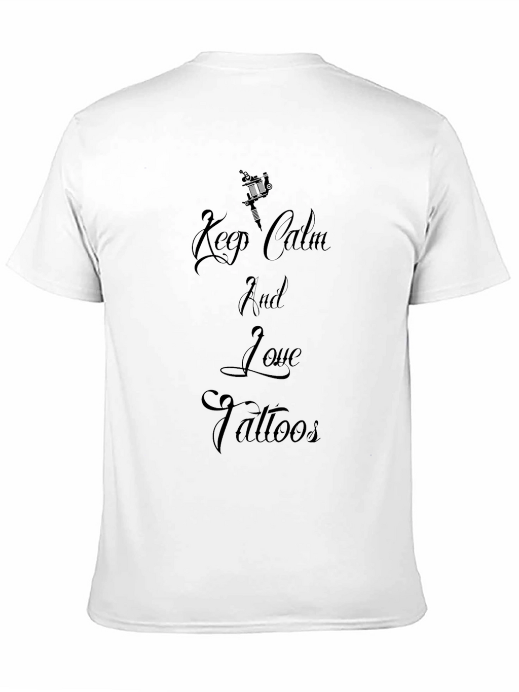 Keep Calm and Love Tattoos Black T-Shirt