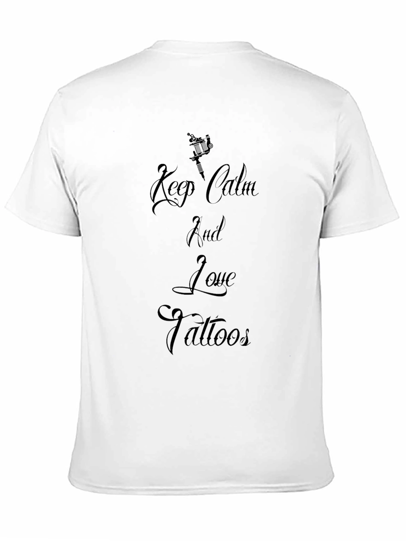 Keep Calm and Love Tattoos Black T-Shirt