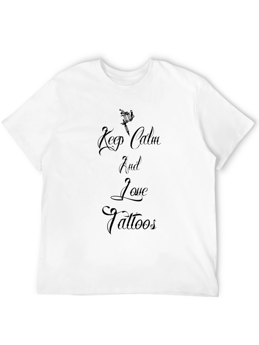 Keep Calm and Love Tattoos Black T-Shirt