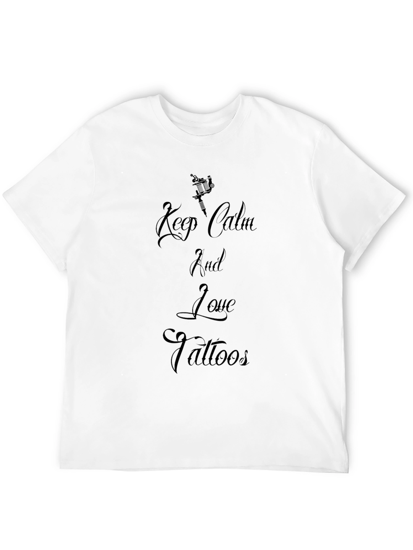 Keep Calm and Love Tattoos Black T-Shirt