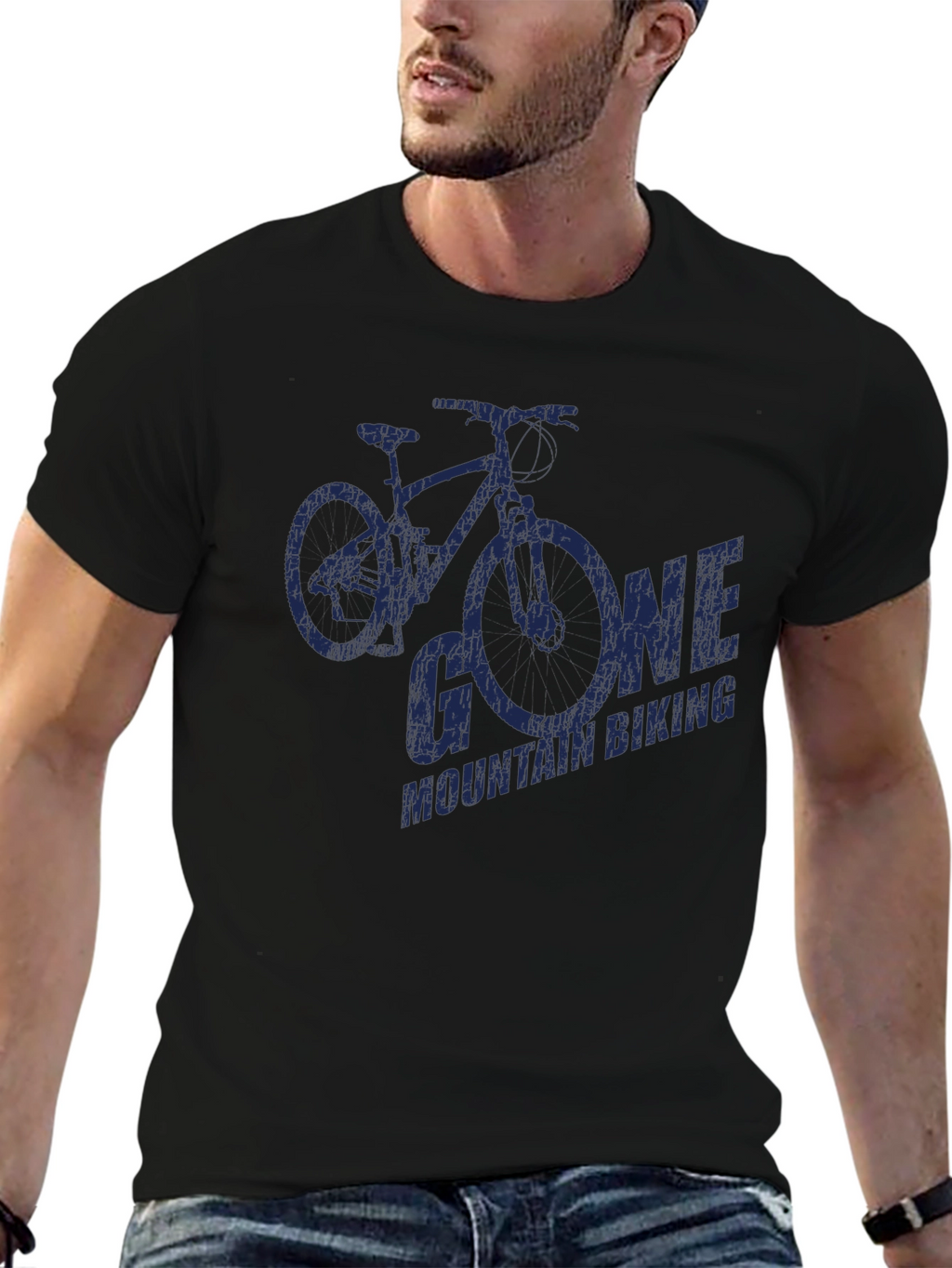 Gone Mountain Biking Graphic Tee