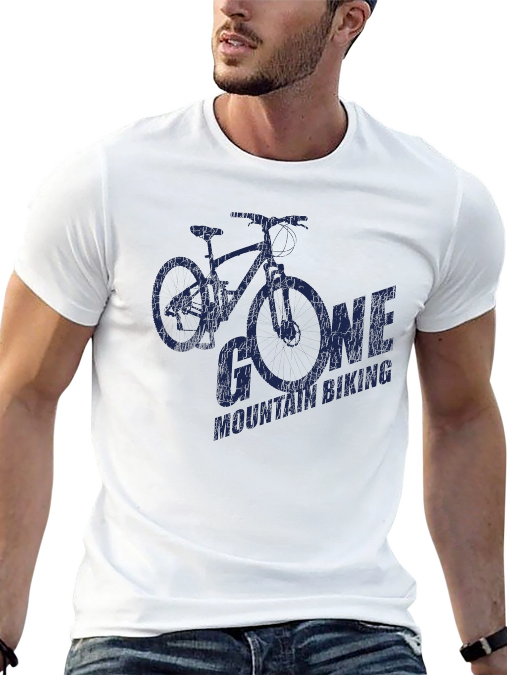 Gone Mountain Biking Graphic Tee