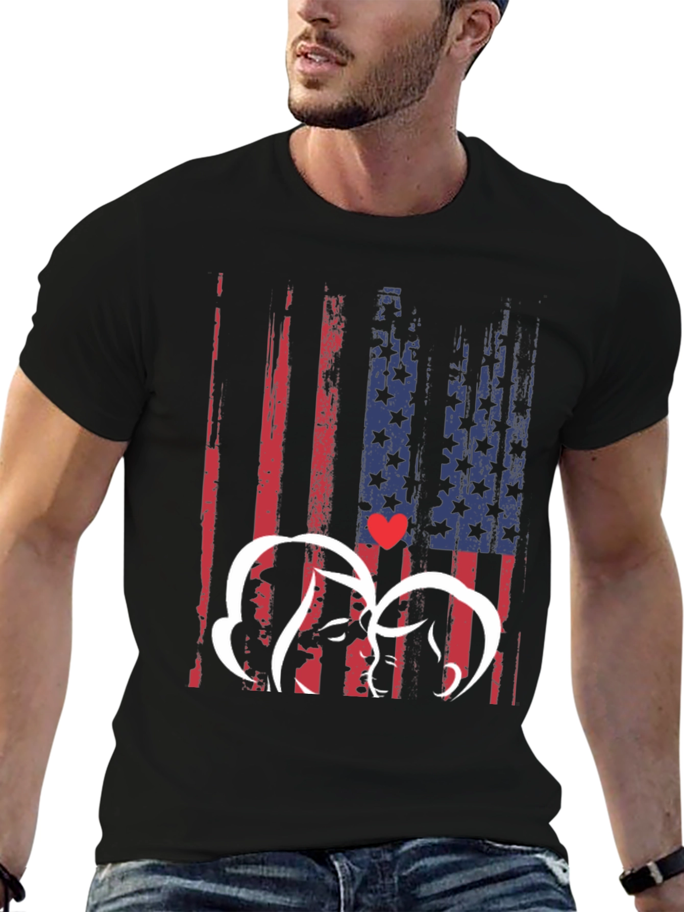 Patriotic Family T-Shirt - USA Flag Love