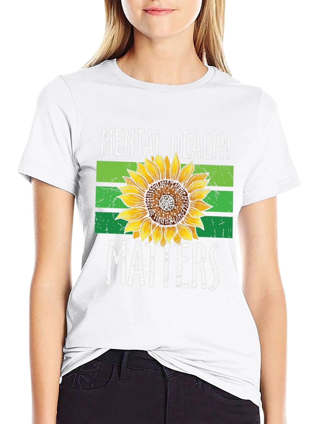 Mental Health Matters Sunflower T-Shirt