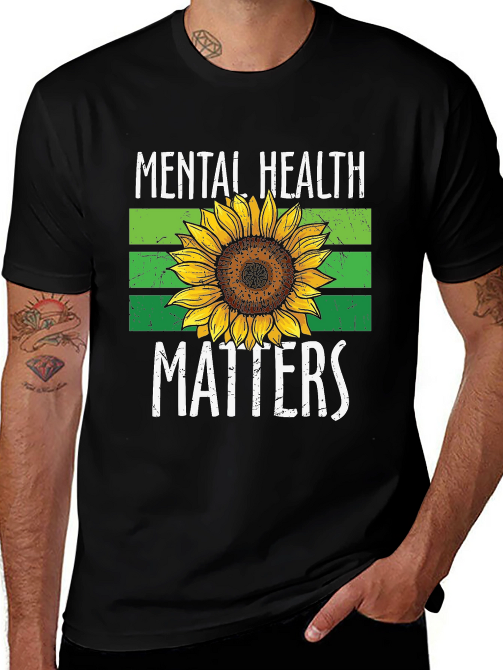 Mental Health Matters Sunflower T-Shirt