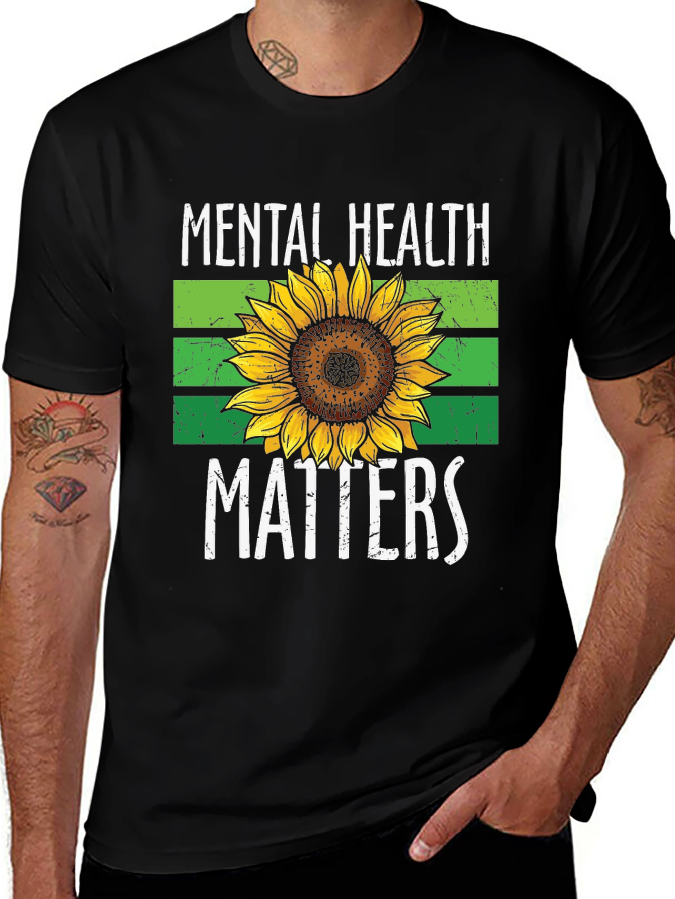 Mental Health Matters Sunflower T-Shirt