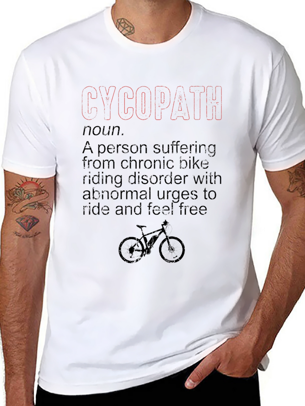 Funny Cycopath Bike Lover T-Shirt