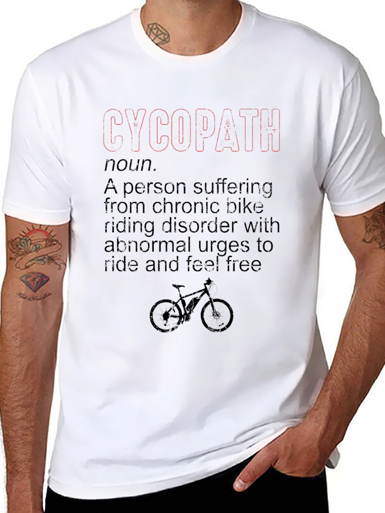 Funny Cycopath Bike Lover T-Shirt