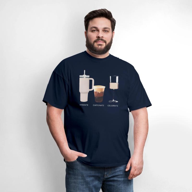 Hydrate Caffeinate Celebrate Water Coffee Rose