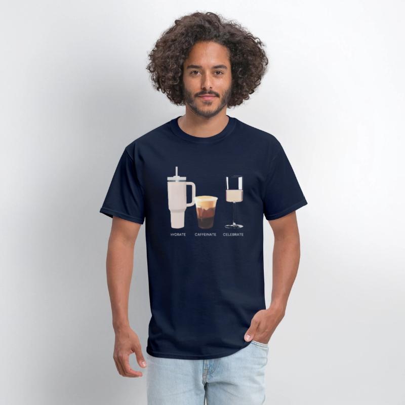 Hydrate Caffeinate Celebrate Water Coffee Rose