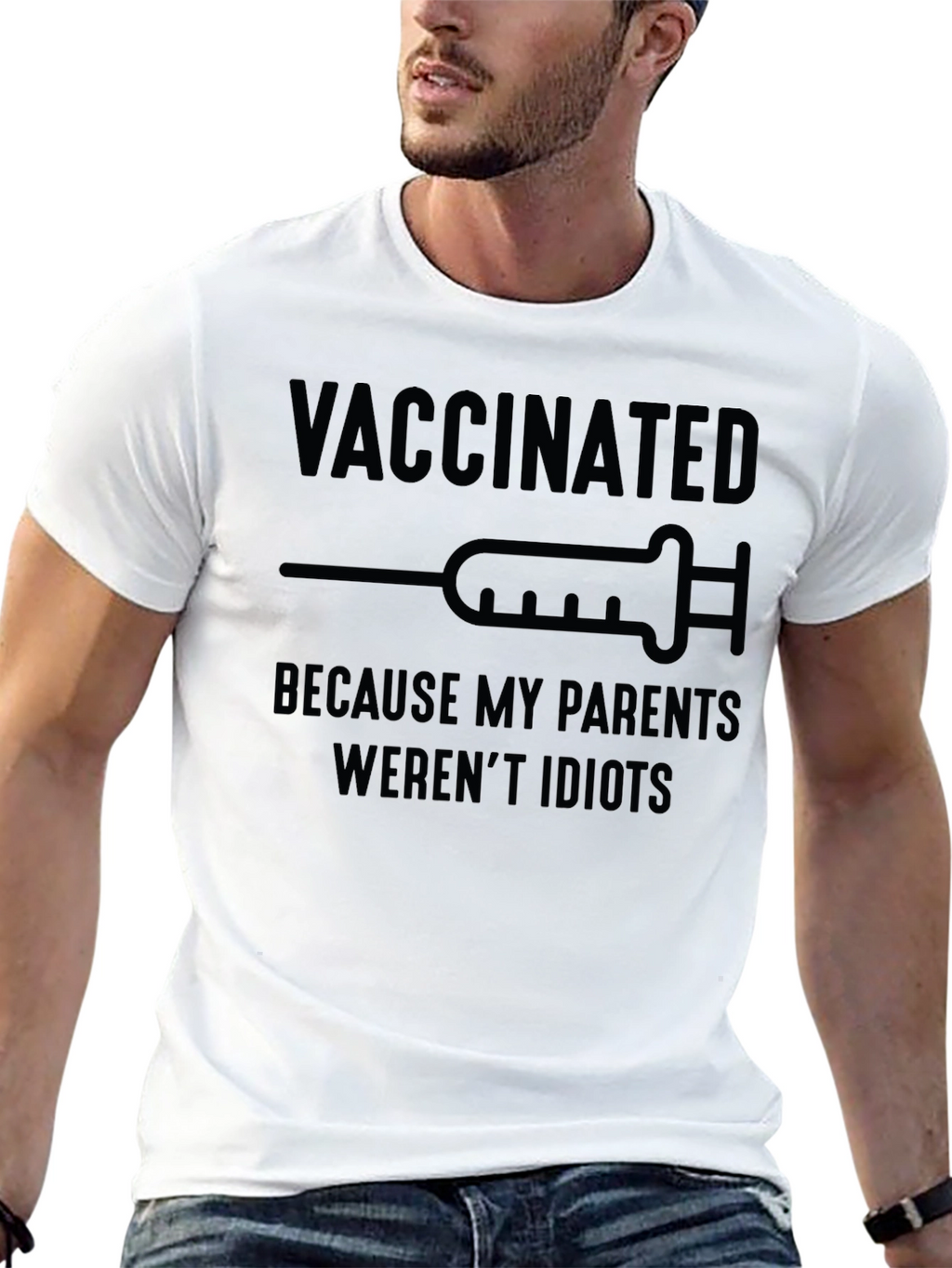 Vaccinated Sarcastic Graphic Tee