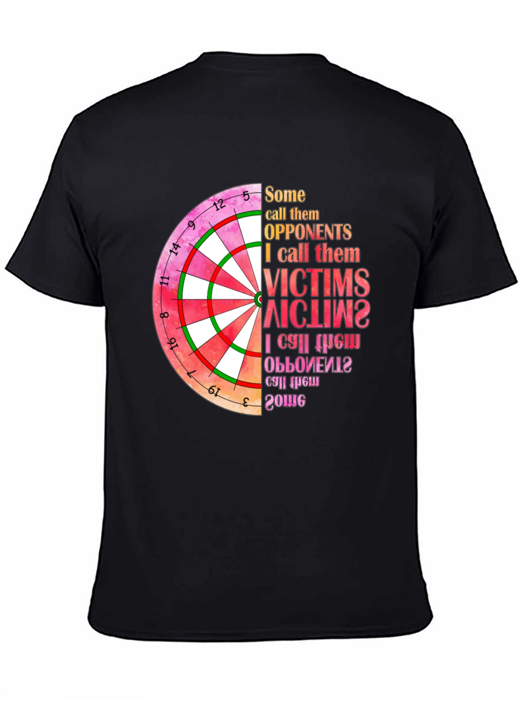 Dartboard Graphic T-Shirt: Opponents to Victims