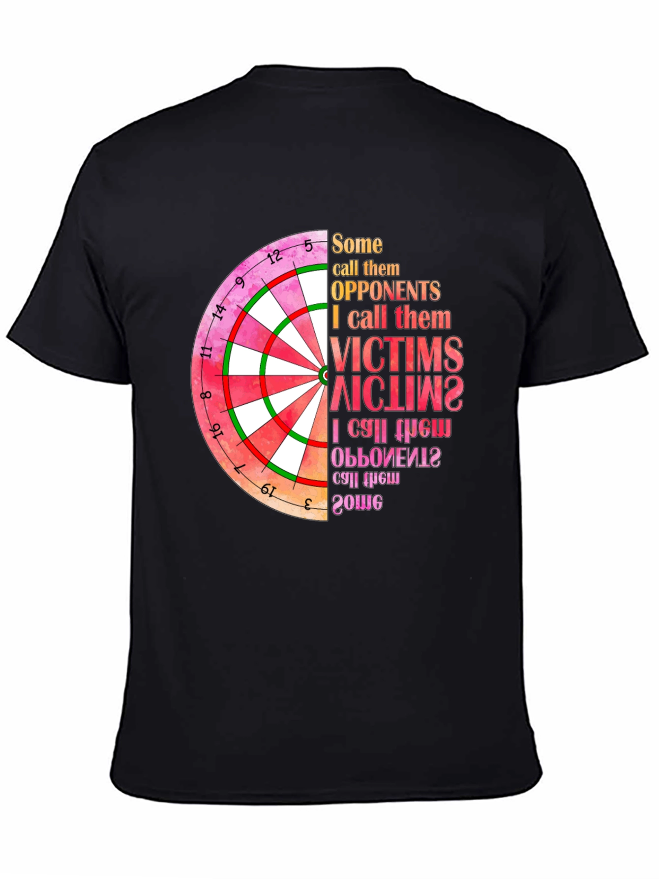 Dartboard Graphic T-Shirt: Opponents to Victims