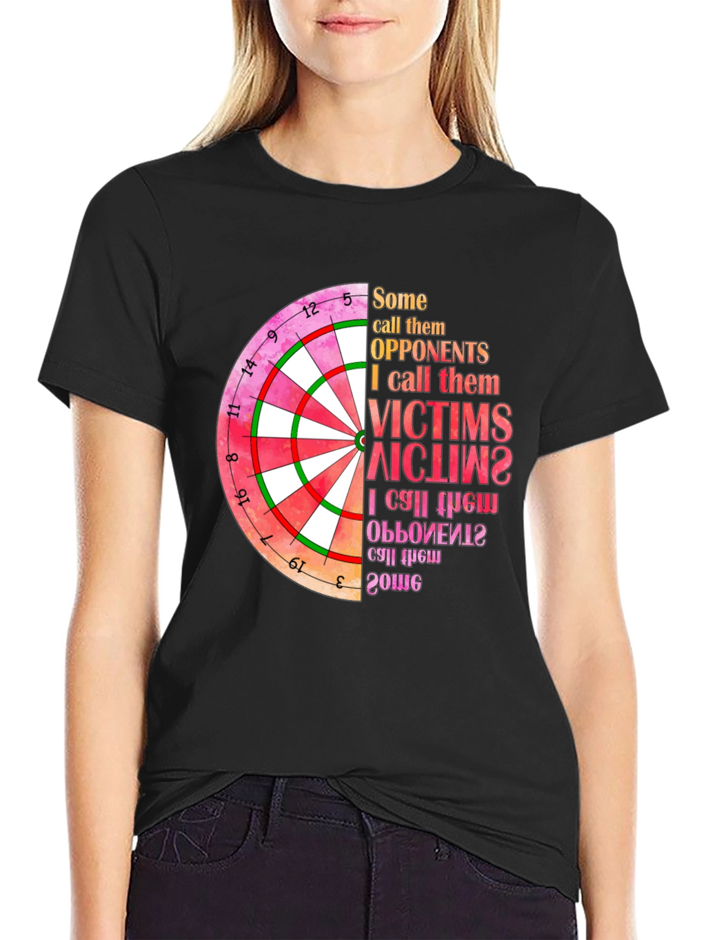 Dartboard Graphic T-Shirt: Opponents to Victims