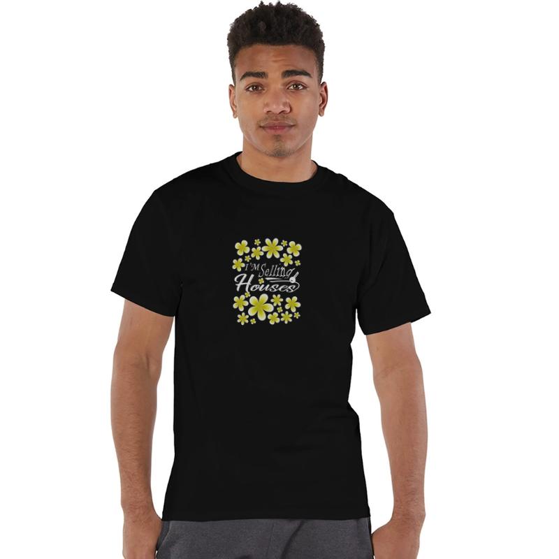 I Am Selling Houses Floral White Text