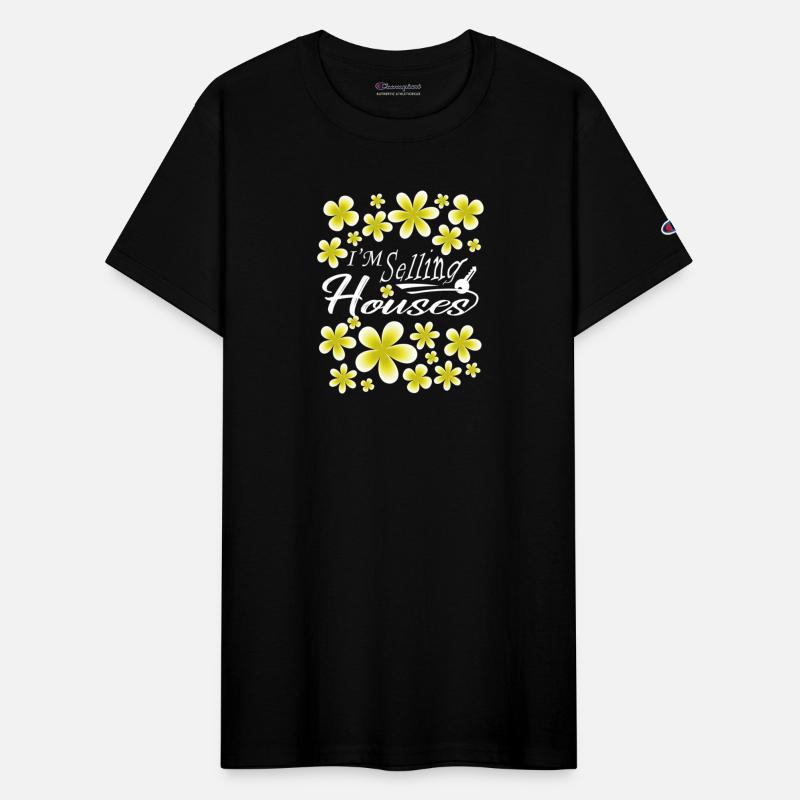 I Am Selling Houses Floral White Text