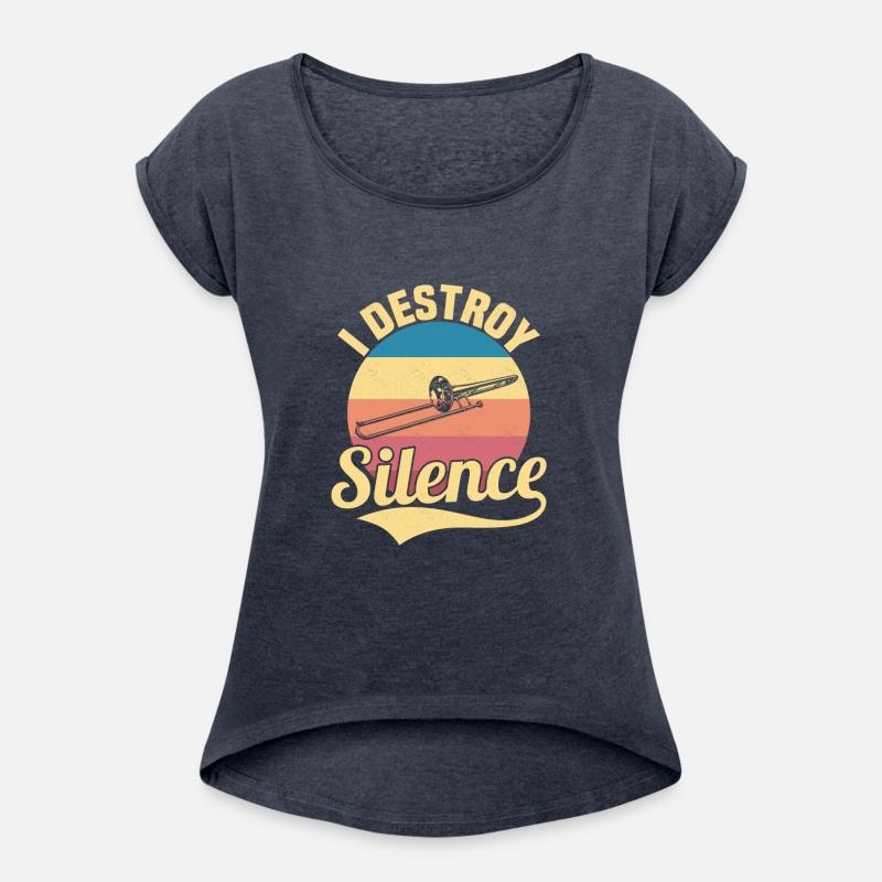 I Destroy Silence Trombone Player Marching Band Tr