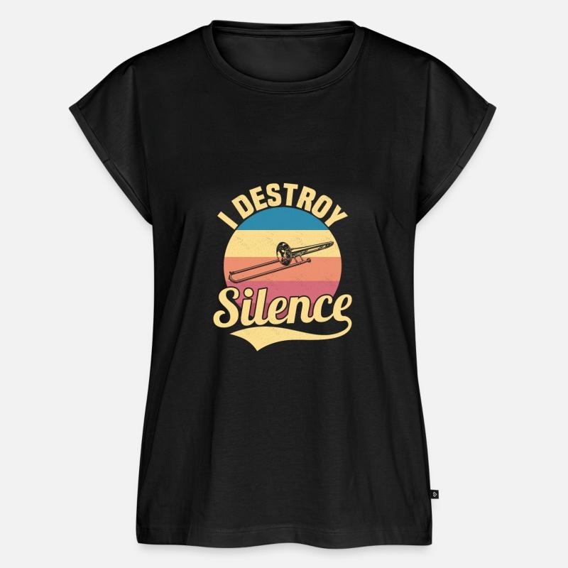 I Destroy Silence Trombone Player Marching Band Tr