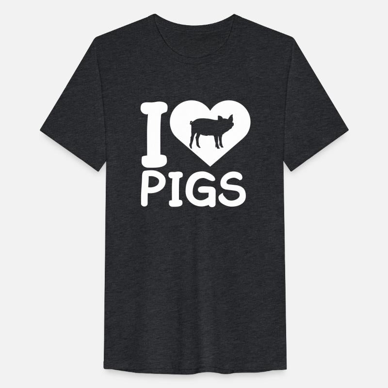 I Love Pigs pig heart piggy piglet Silhouette