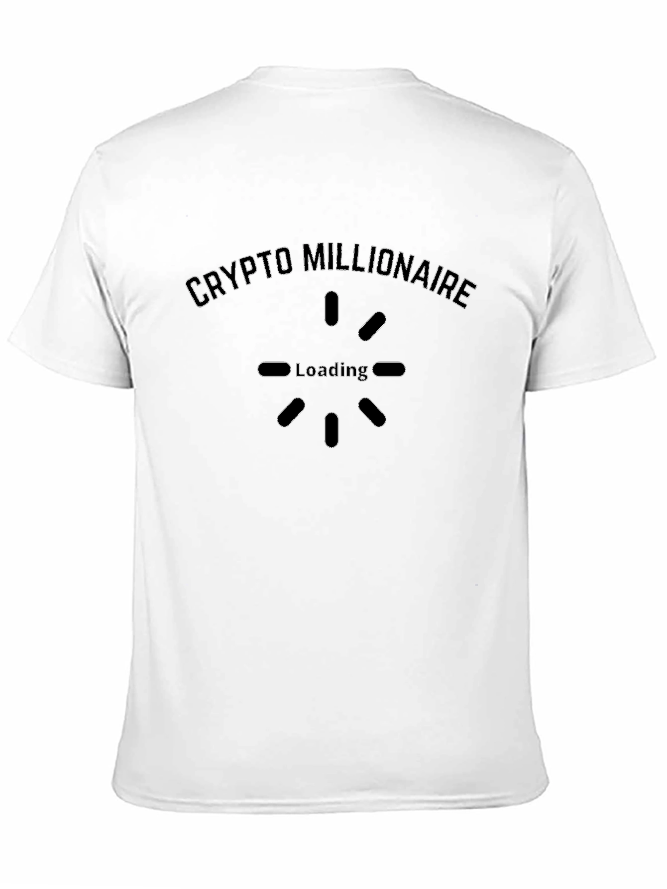 Crypto Millionaire Loading Black T-Shirt