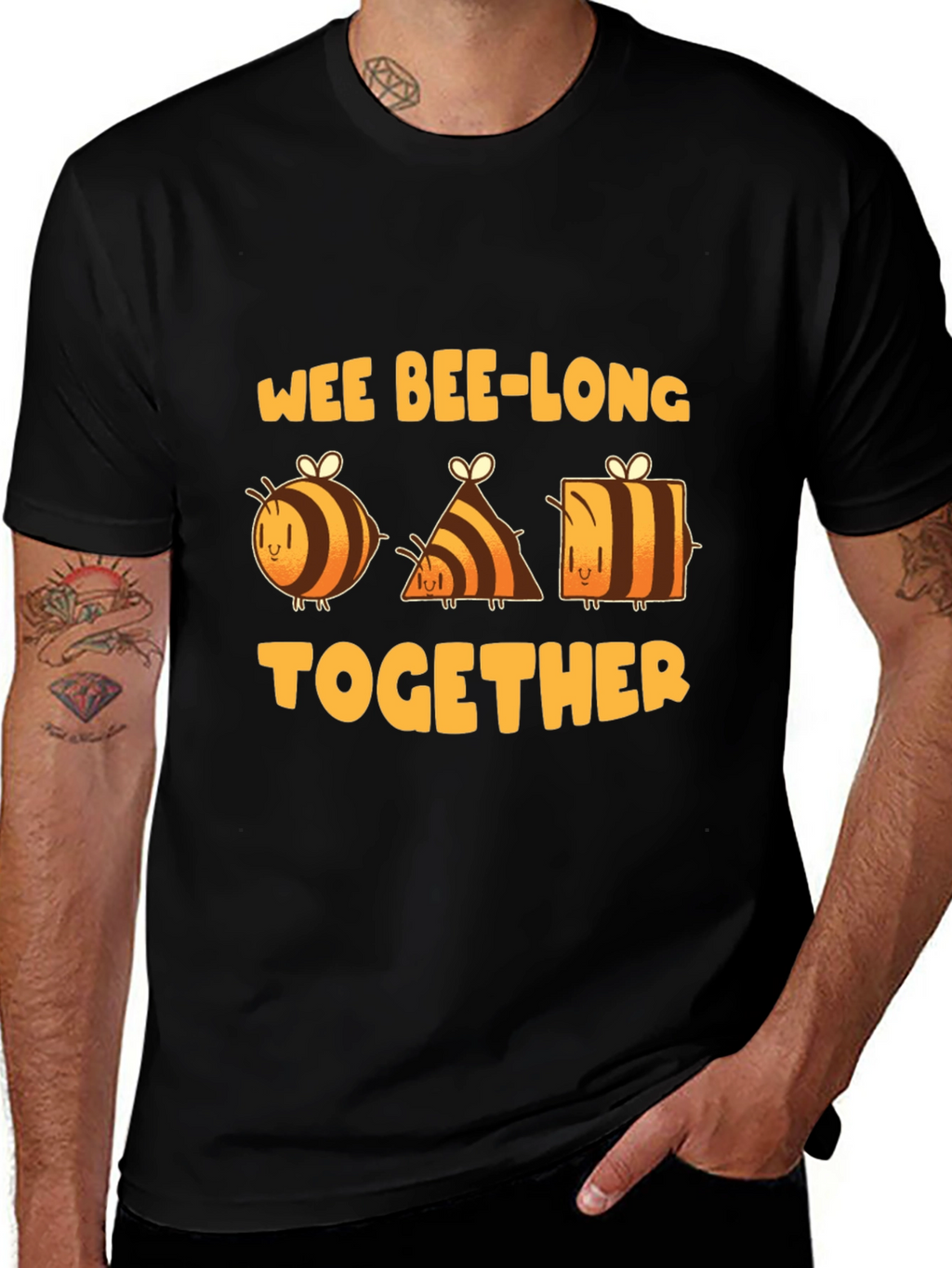 Wee Bee-Long Together Black T-Shirt