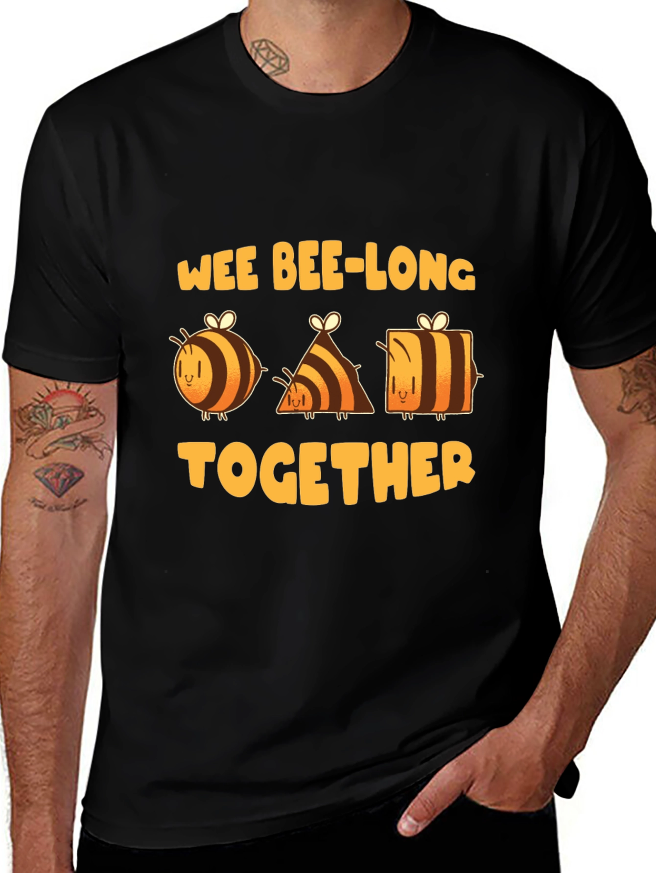 Wee Bee-Long Together Black T-Shirt