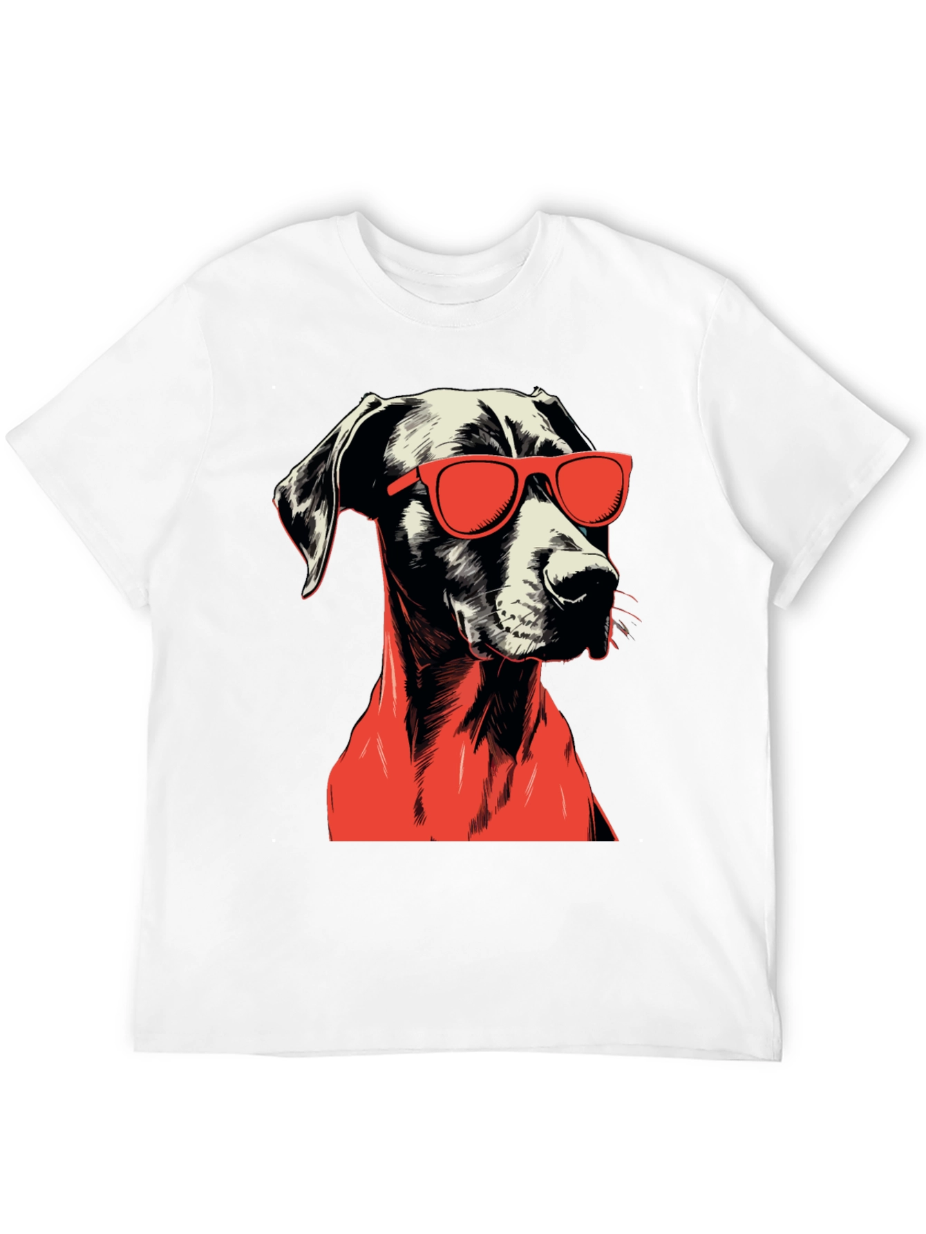 Cool Dog Graphic Tee - Black