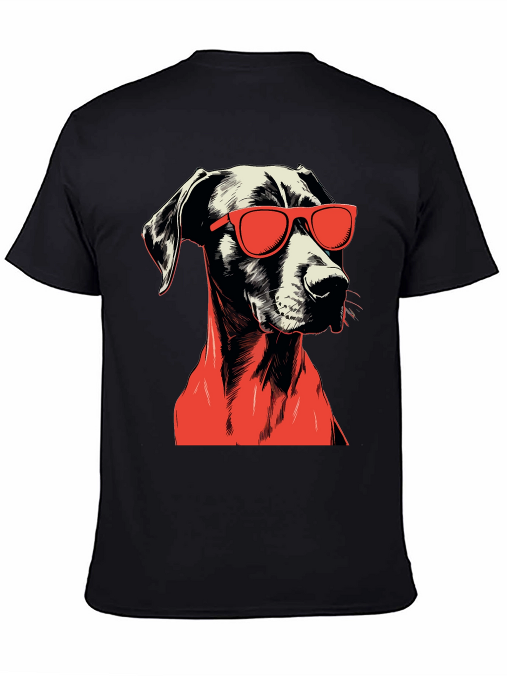 Cool Dog Graphic Tee - Black