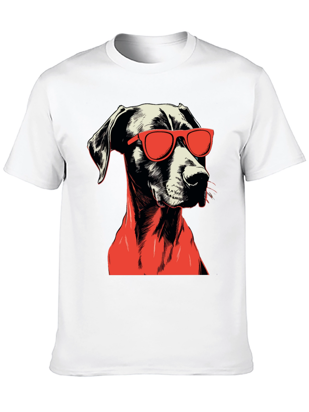 Cool Dog Graphic Tee - Black