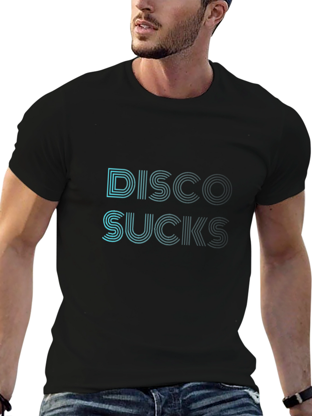 Disco Sucks Graphic T-Shirt - Retro Style Tee