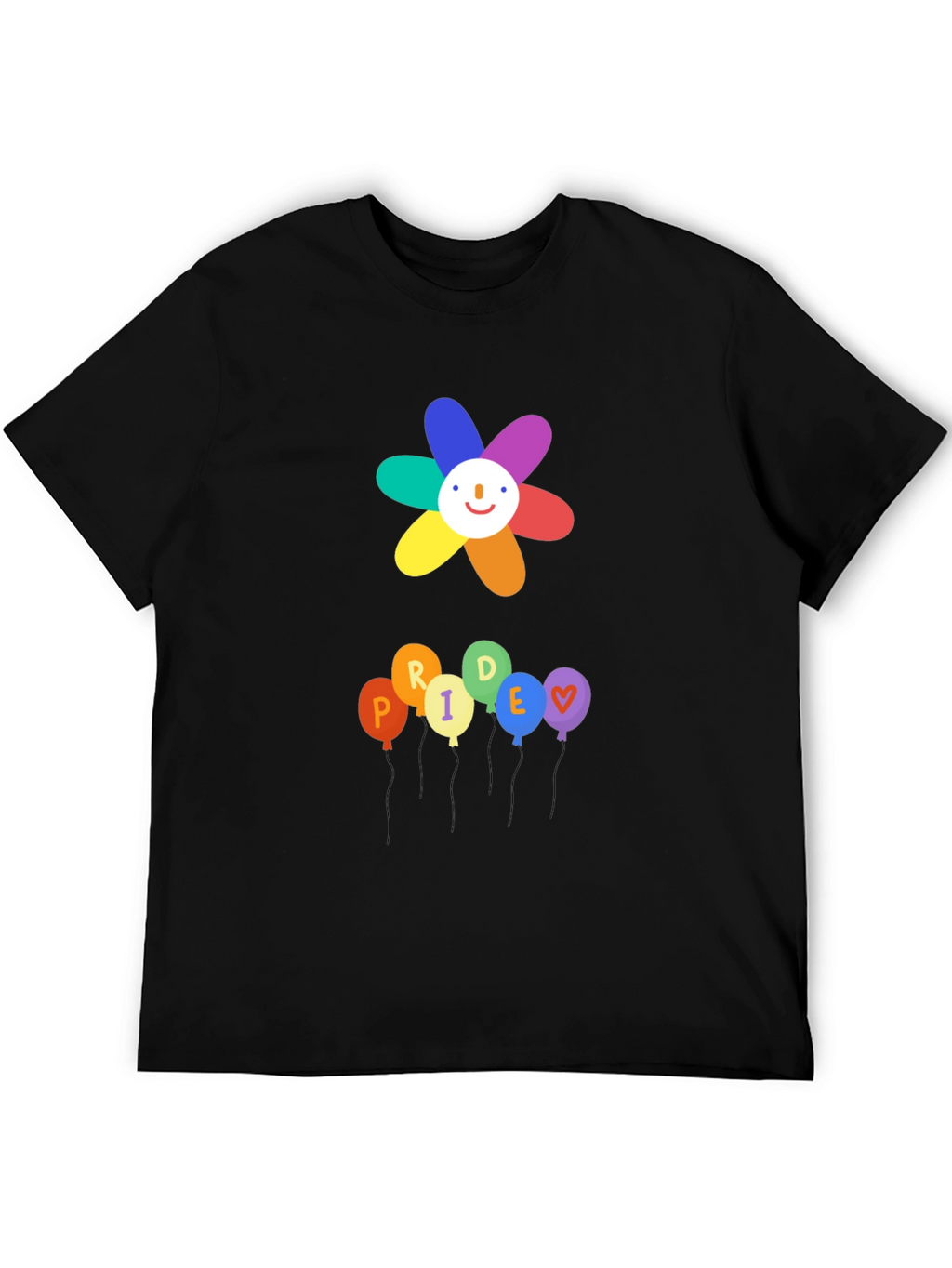 Pride Flower & Balloons Graphic Tee