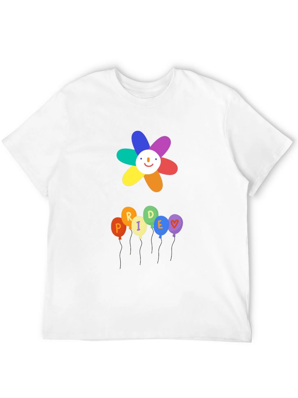Pride Flower & Balloons Graphic Tee
