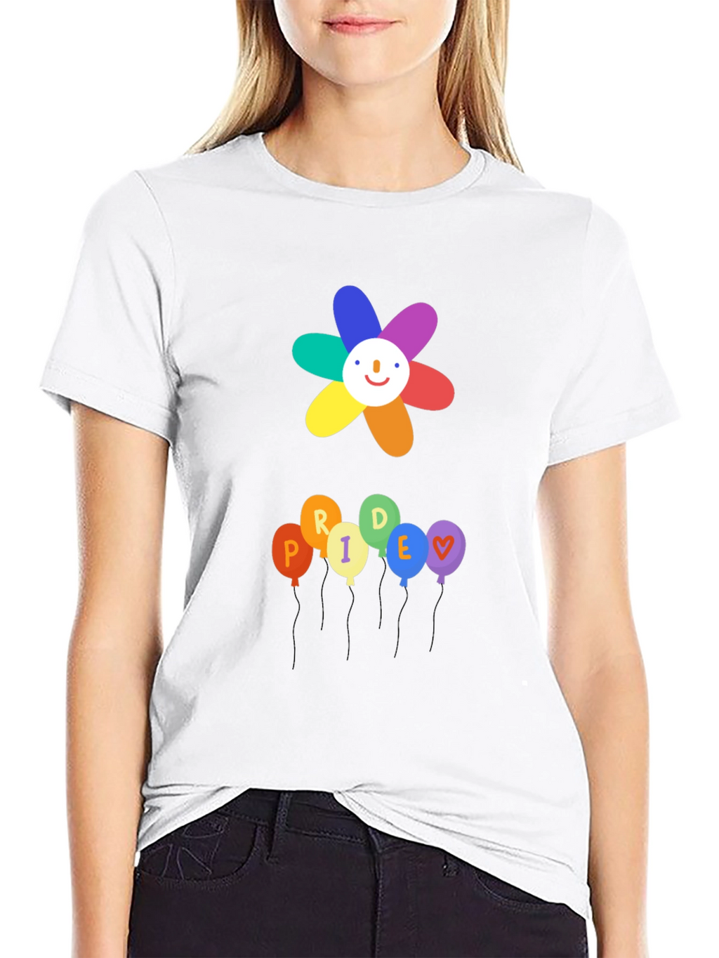 Pride Flower & Balloons Graphic Tee