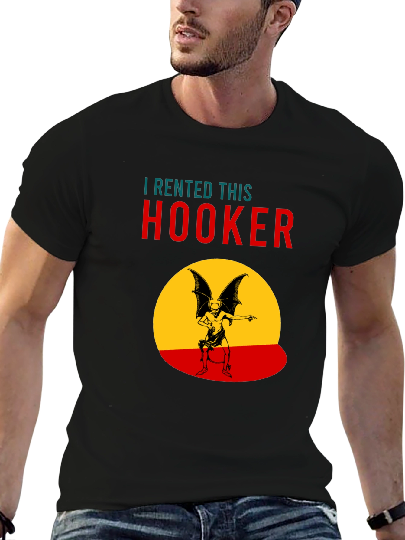 Humorous I Rented This Hooker Graphic T-Shirt
