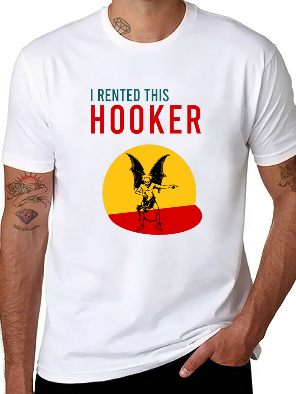 Humorous I Rented This Hooker Graphic T-Shirt