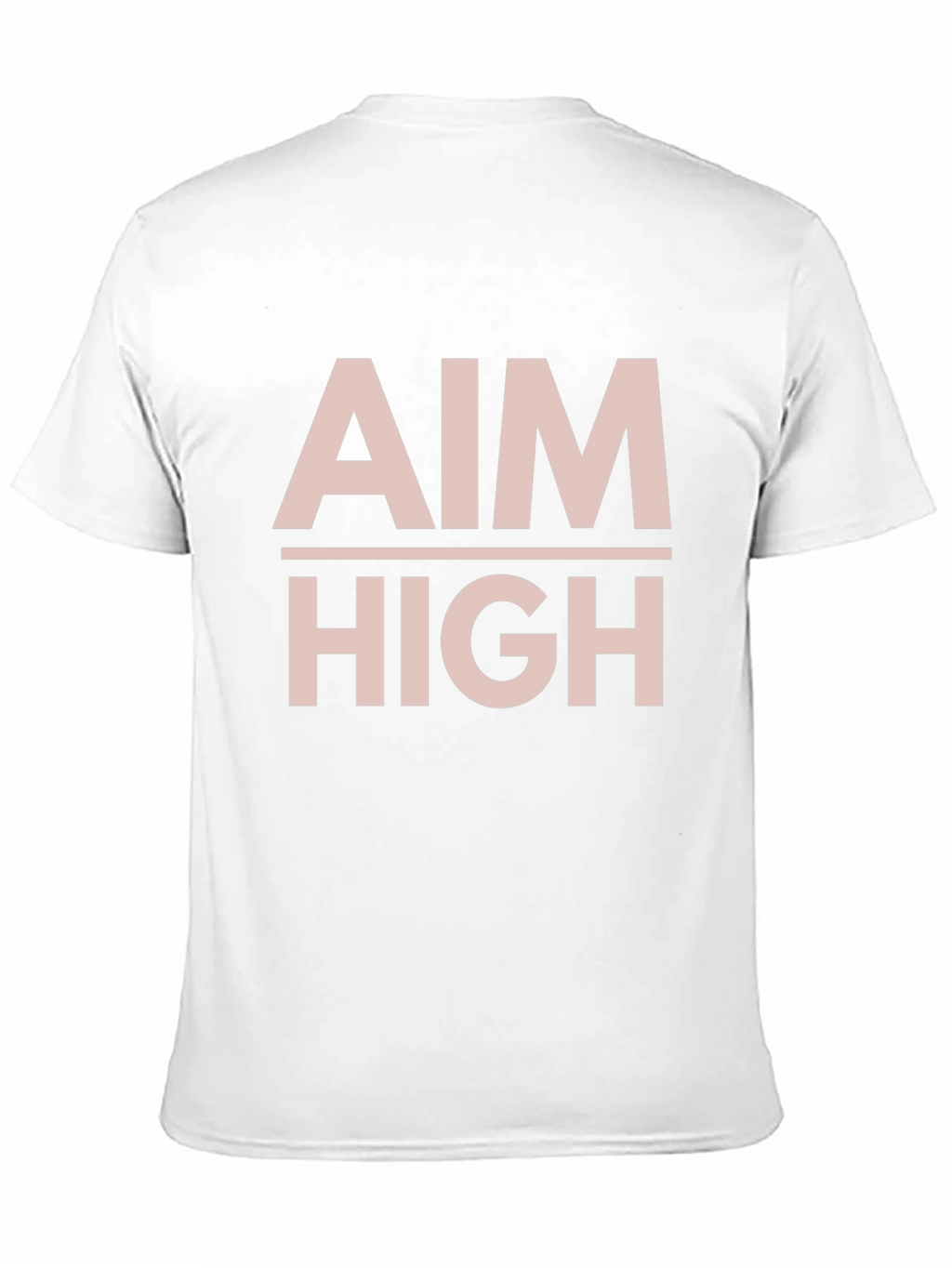 Aim High Graphic Tee - Motivational Black T-Shirt