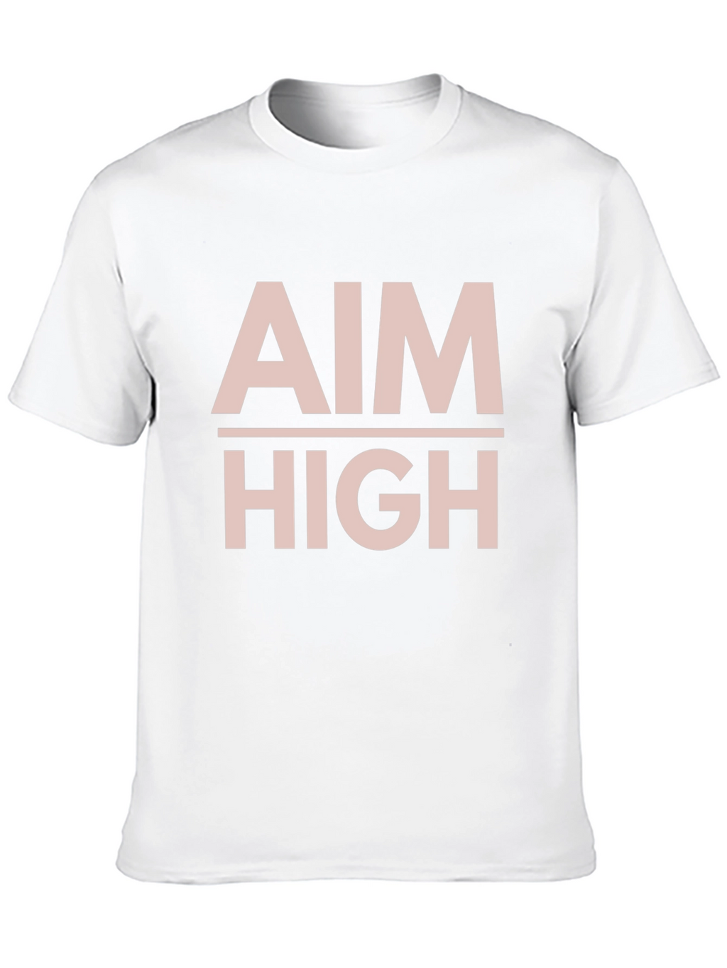 Aim High Graphic Tee - Motivational Black T-Shirt