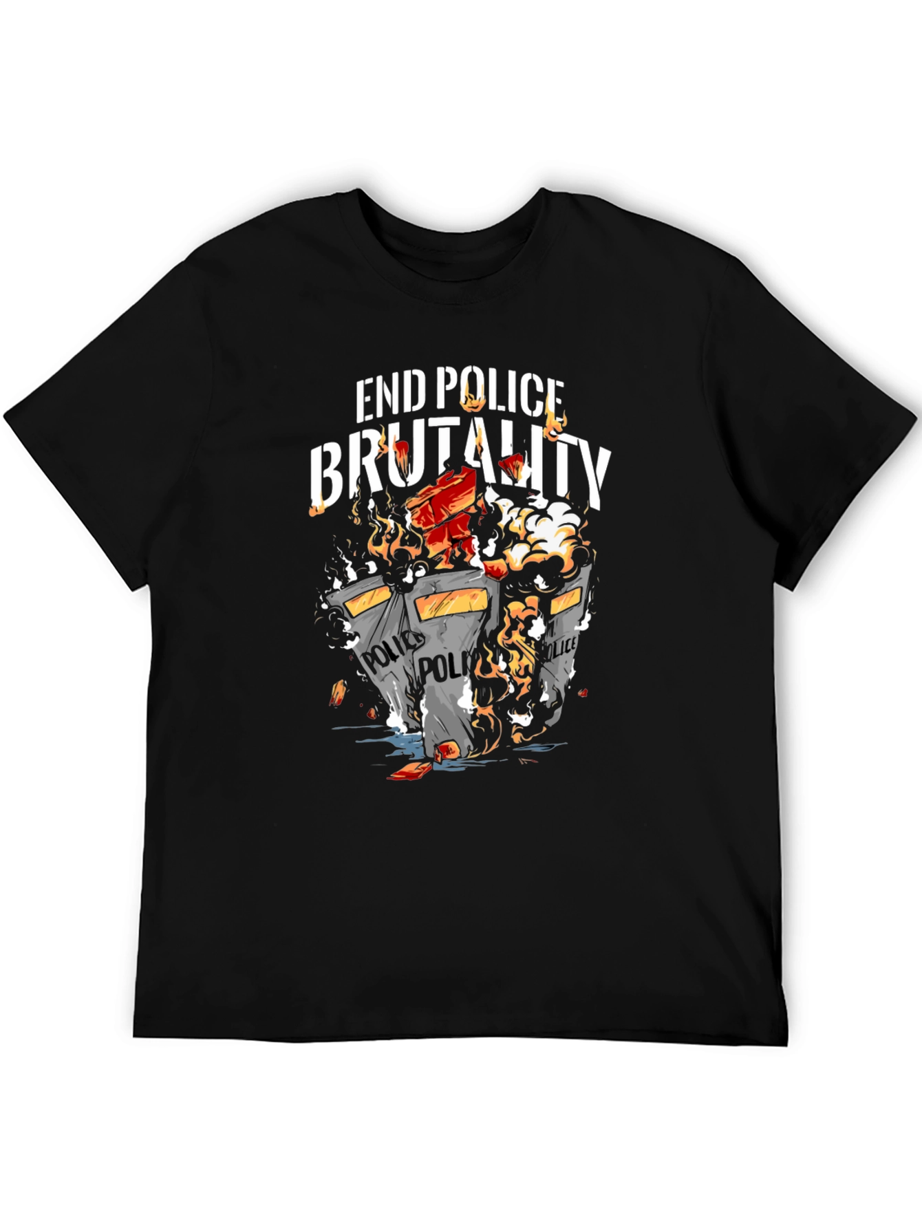 End Police Brutality Graphic Tee - Black