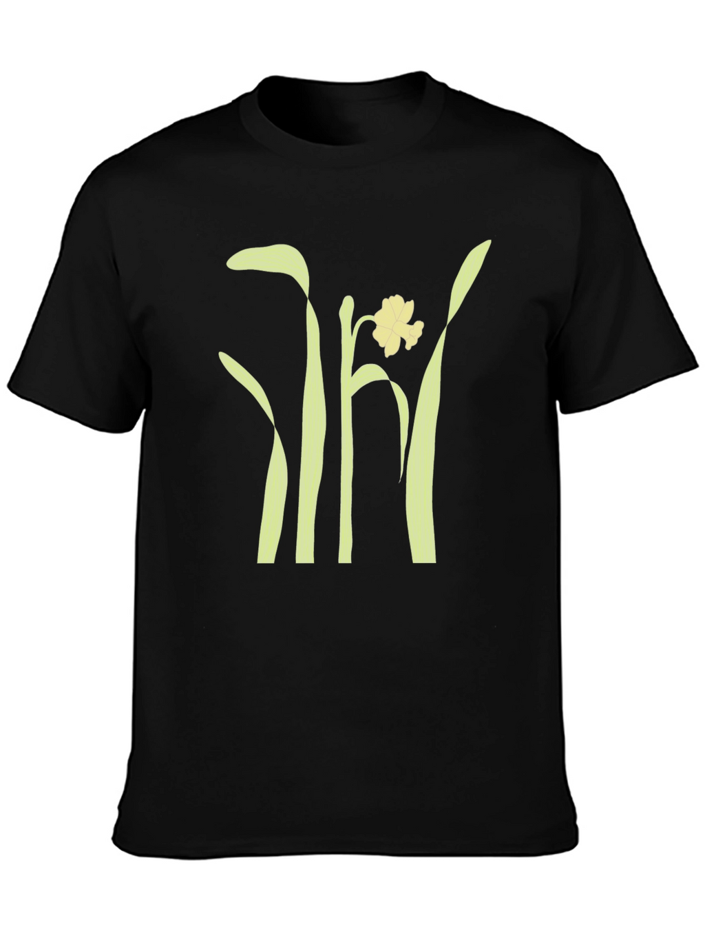 Daffodil Graphic Tee - Stylish Black Unisex T-Shirt