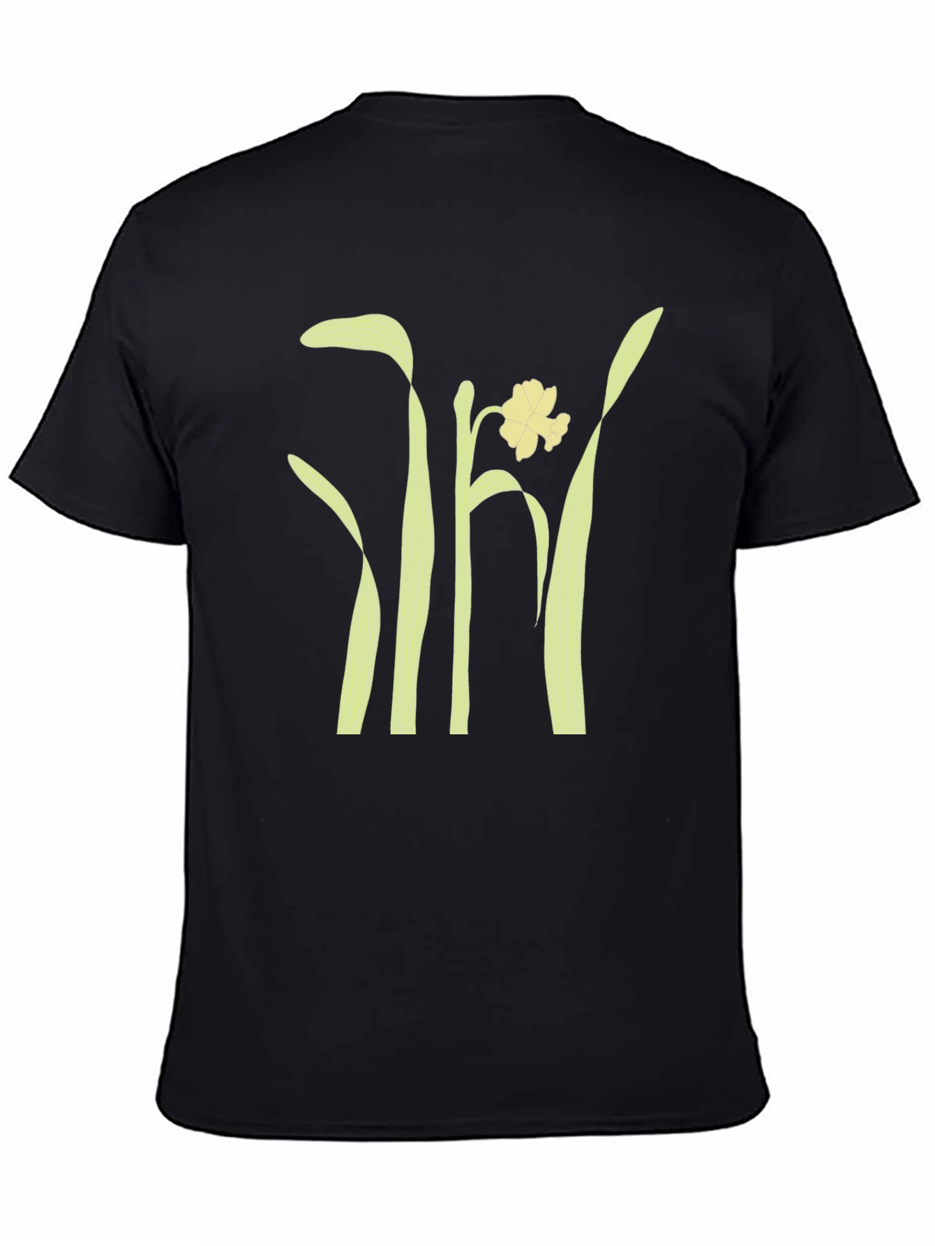 Daffodil Graphic Tee - Stylish Black Unisex T-Shirt