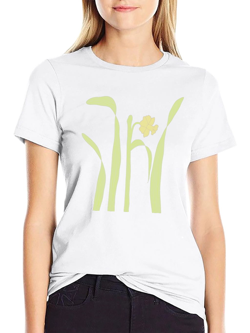 Daffodil Graphic Tee - Stylish Black Unisex T-Shirt