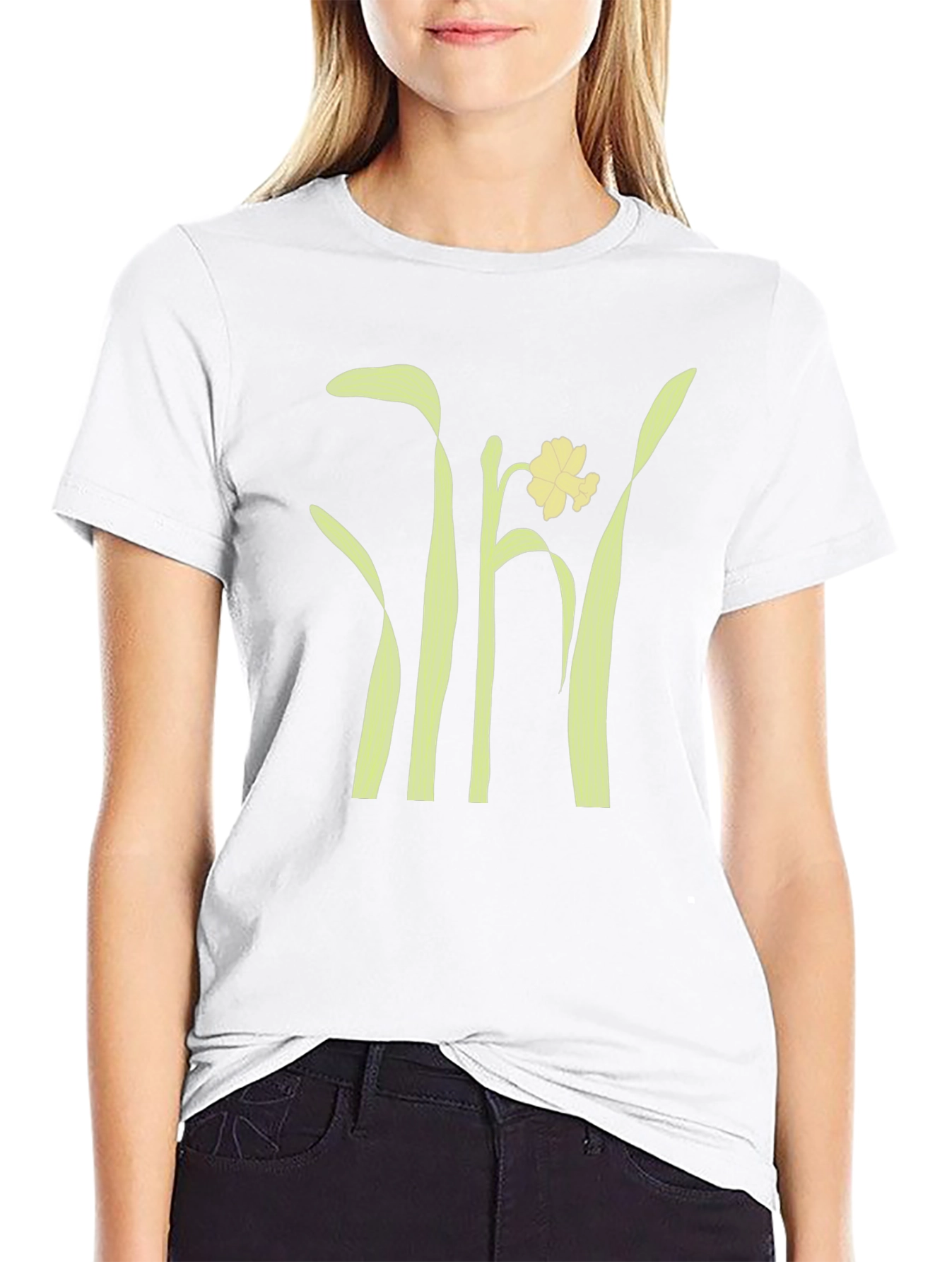 Daffodil Graphic Tee - Stylish Black Unisex T-Shirt