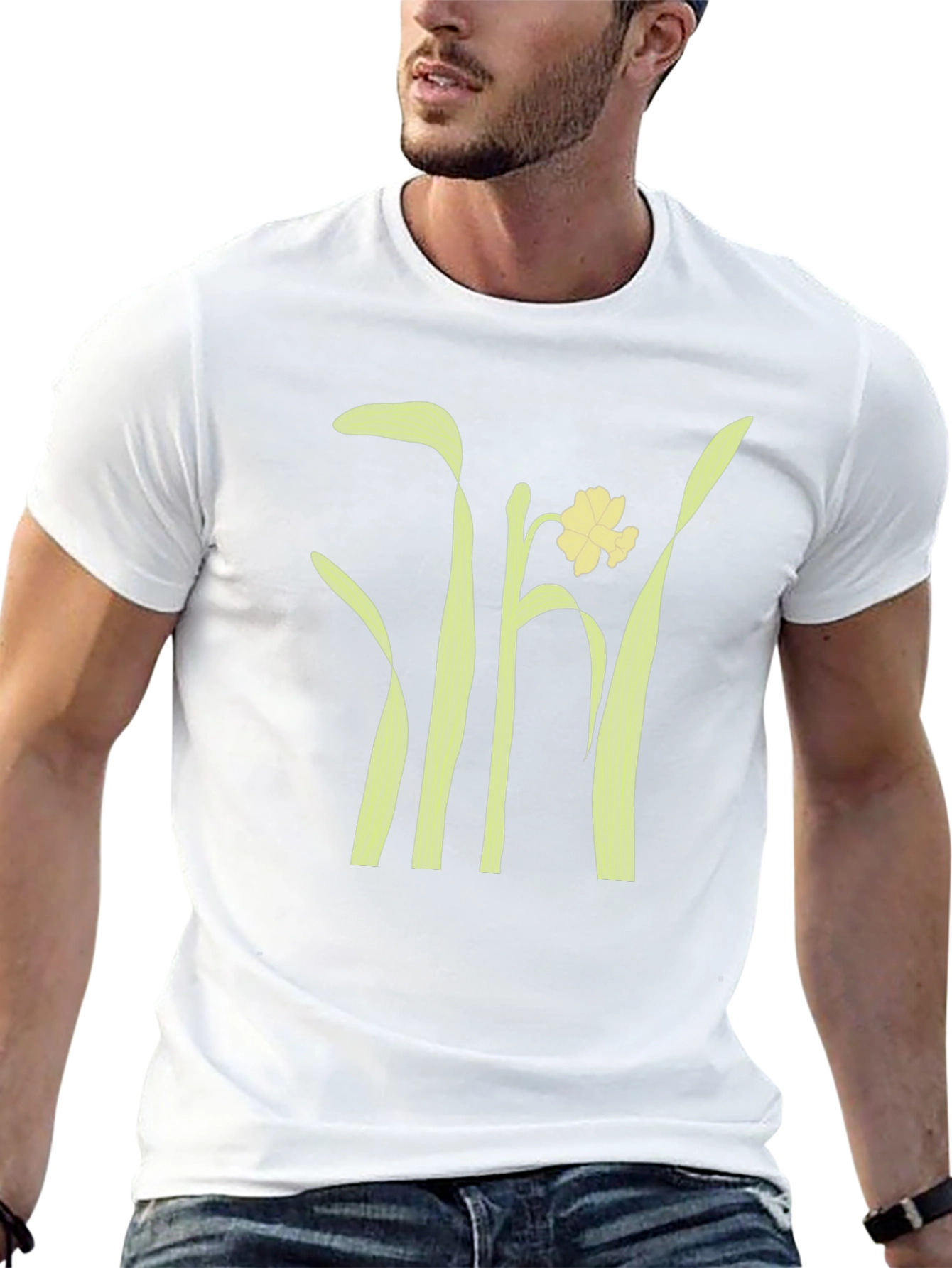 Daffodil Graphic Tee - Stylish Black Unisex T-Shirt