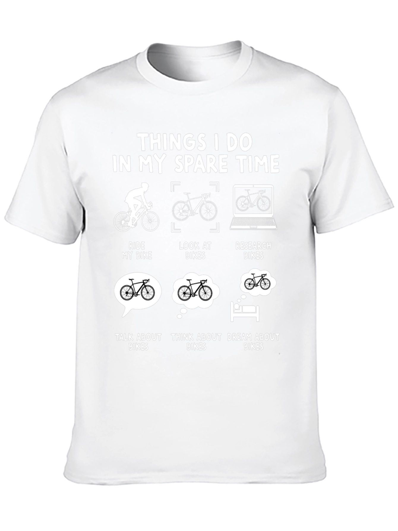 Biking Spare Time T-Shirt - Ride Look Research Bikes