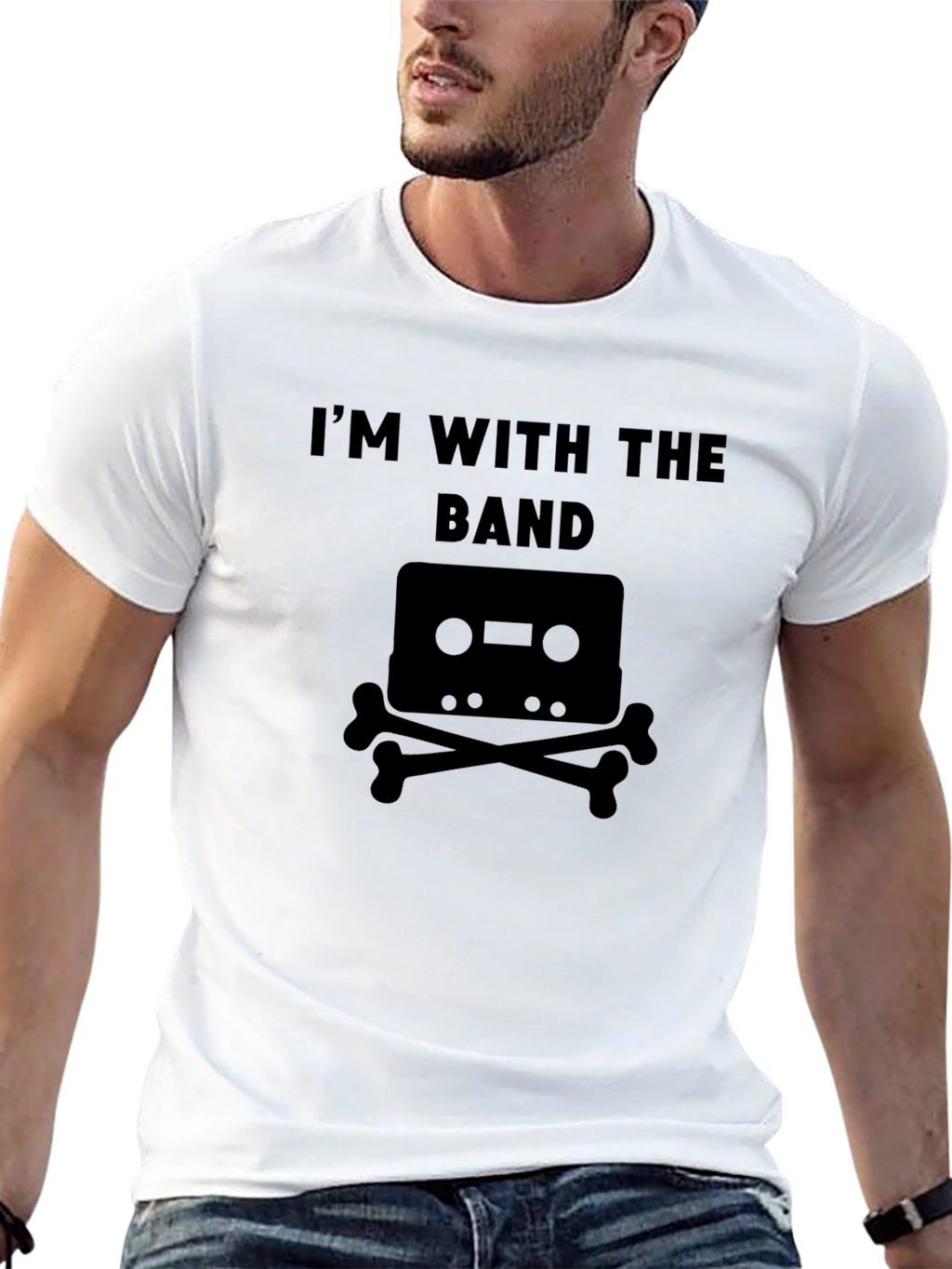 Im With The Band Cassette Tape Graphic T-Shirt
