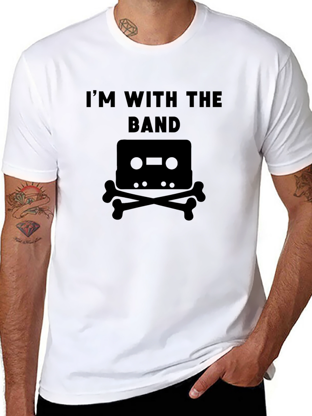 Im With The Band Cassette Tape Graphic T-Shirt