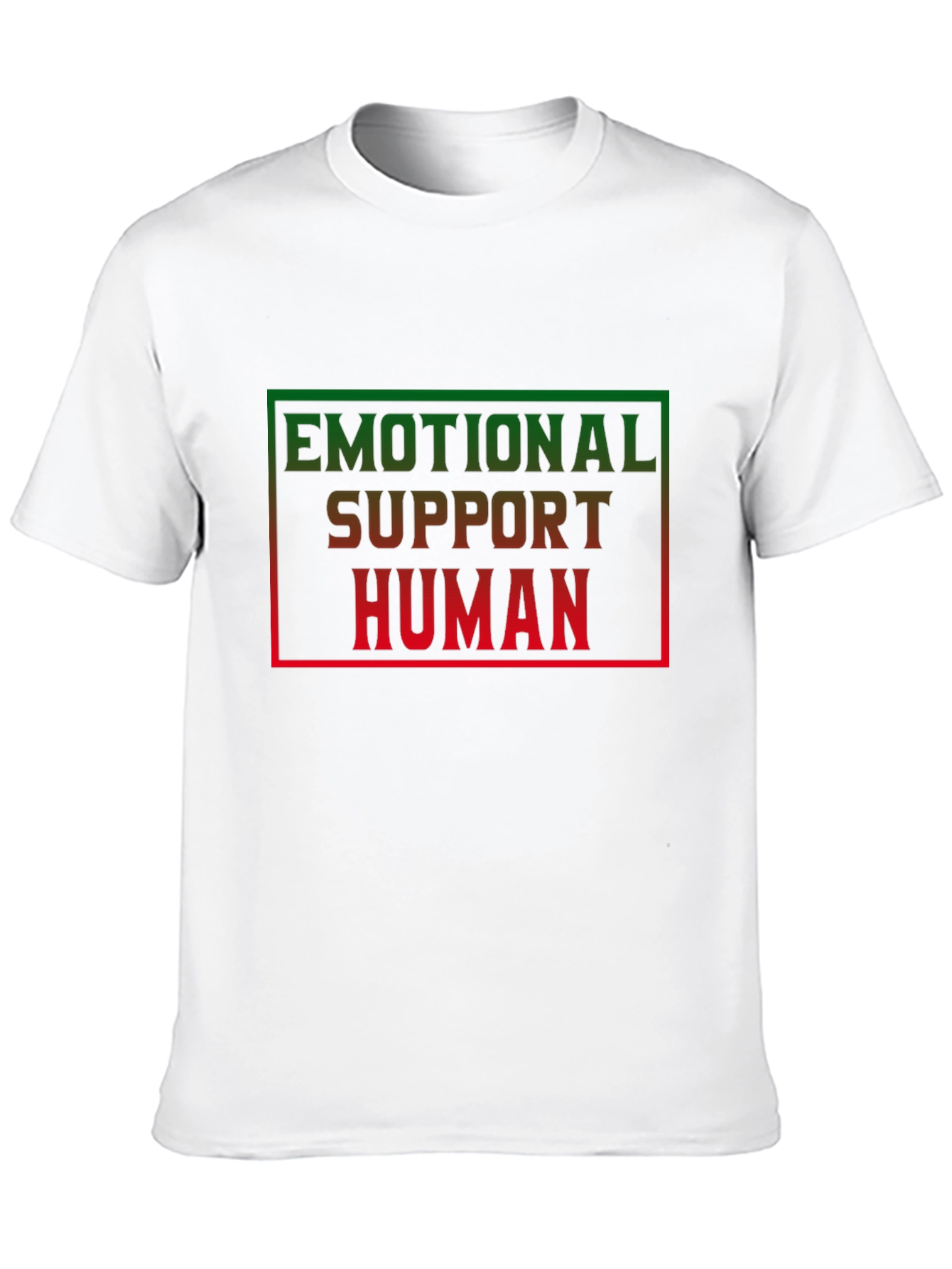 Emotional Support Human Black T-Shirt