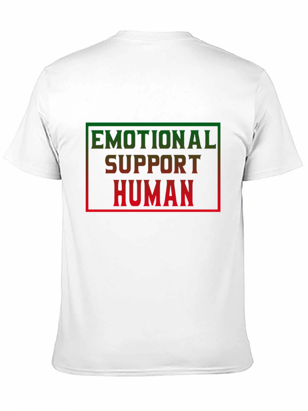 Emotional Support Human Black T-Shirt