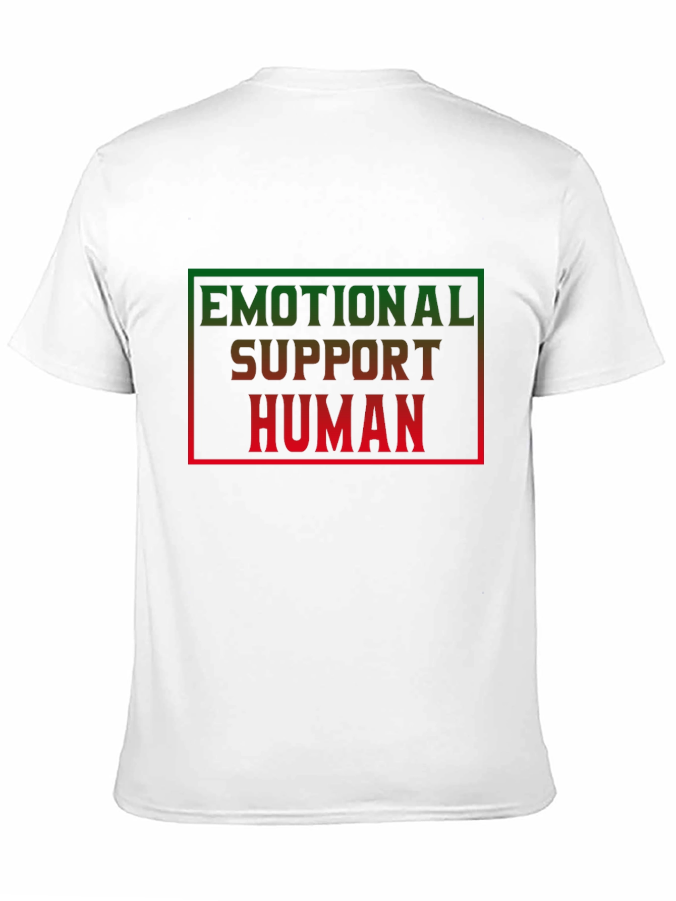 Emotional Support Human Black T-Shirt